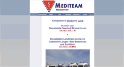Desktop Screenshot of mediteam-bremerhaven.de