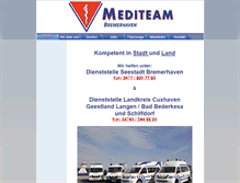 Tablet Screenshot of mediteam-bremerhaven.de